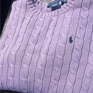 Ralph Lauren Woman Cable Knit Crewneck Sweaters.